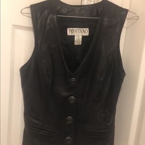 Positano leather Pelle vest
